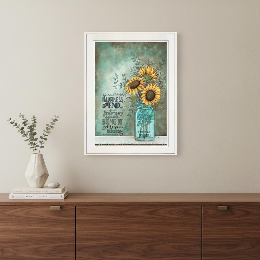 All Along 1 White Framed Print Wall Art HomeRoots