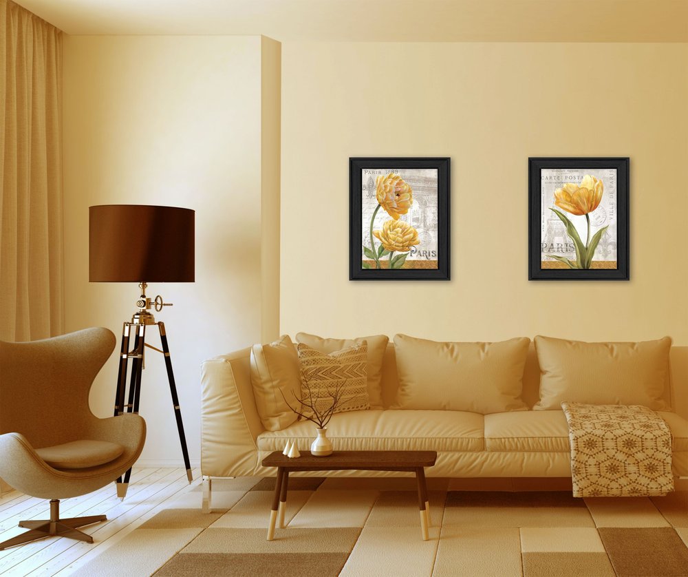 Set Of Two Paris Black Framed Print Wall Art HomeRoots