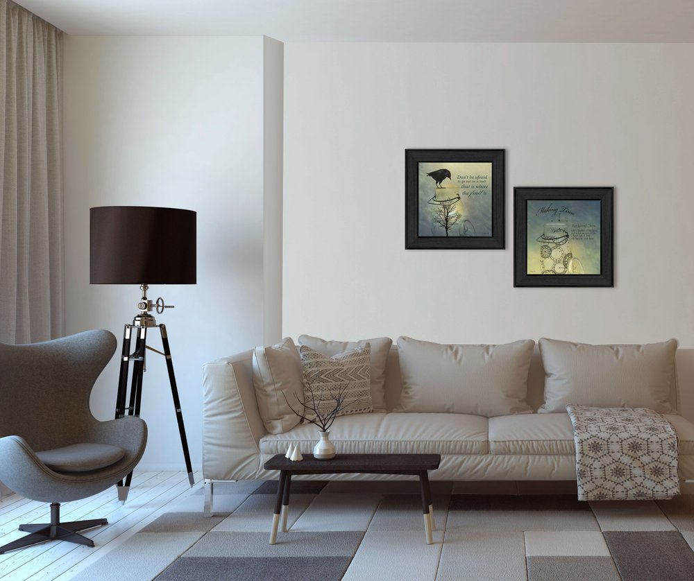 Set Of Two Glass Jars Black Framed Print Kitchen Wall Art HomeRoots