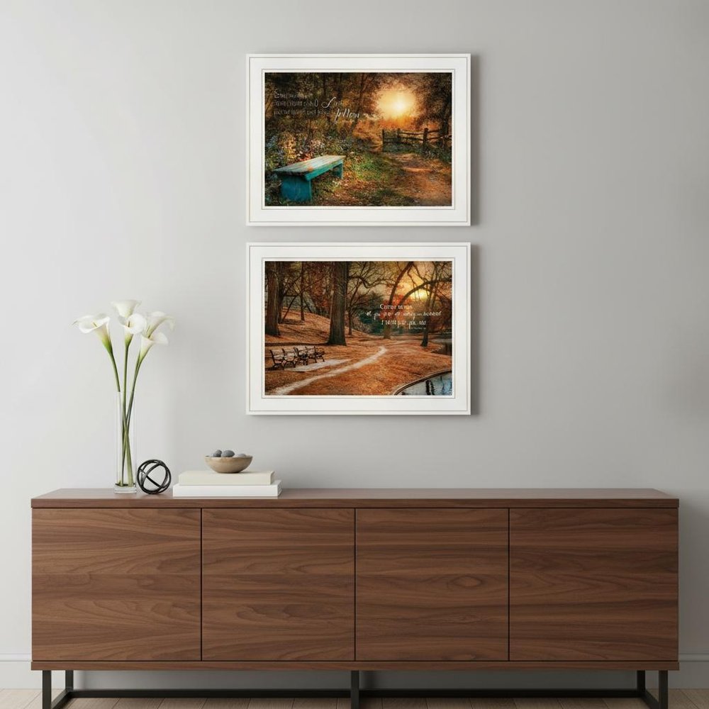 Set Of Two Resting Places 1 White Framed Print Wall Art HomeRoots