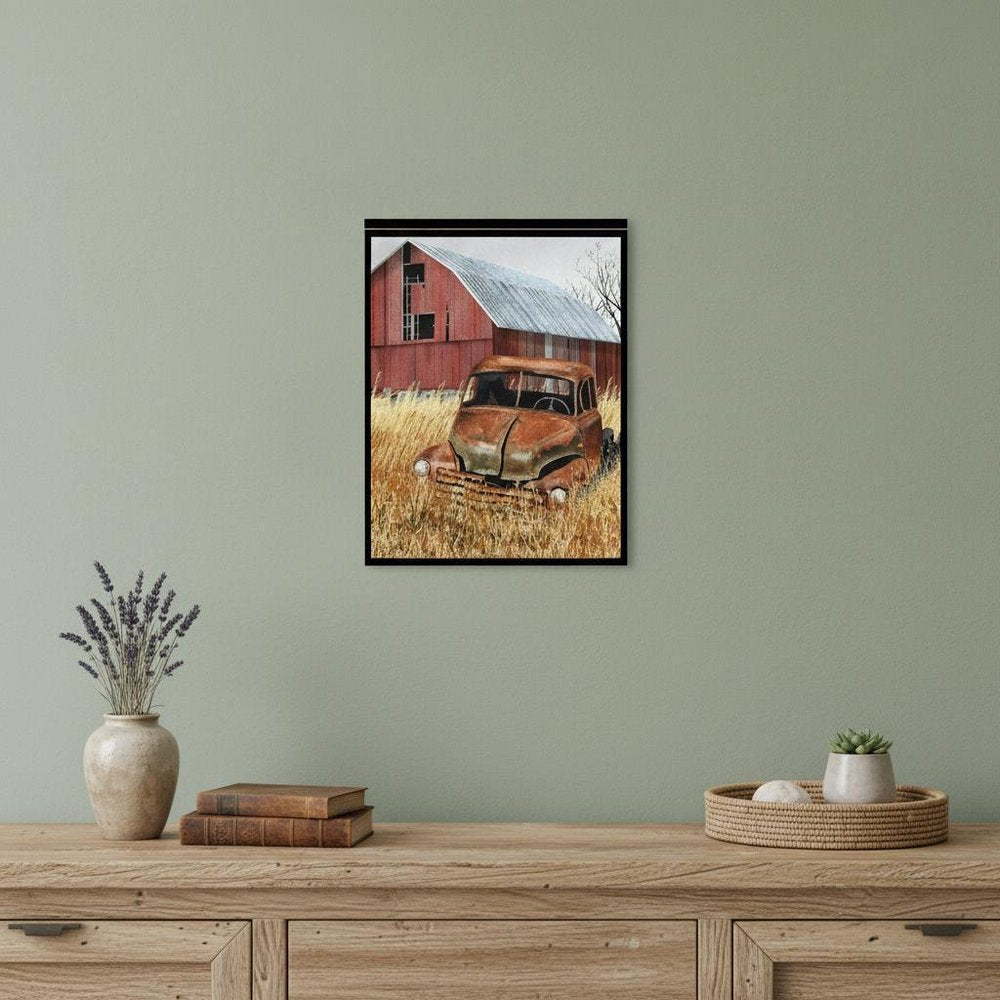 Granddads Old Truck 8 Black Framed Print Wall Art HomeRoots