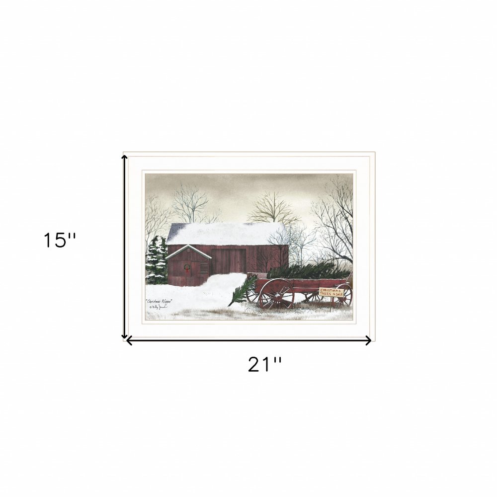 Christmas Wagon 1 White Framed Print Wall Art HomeRoots