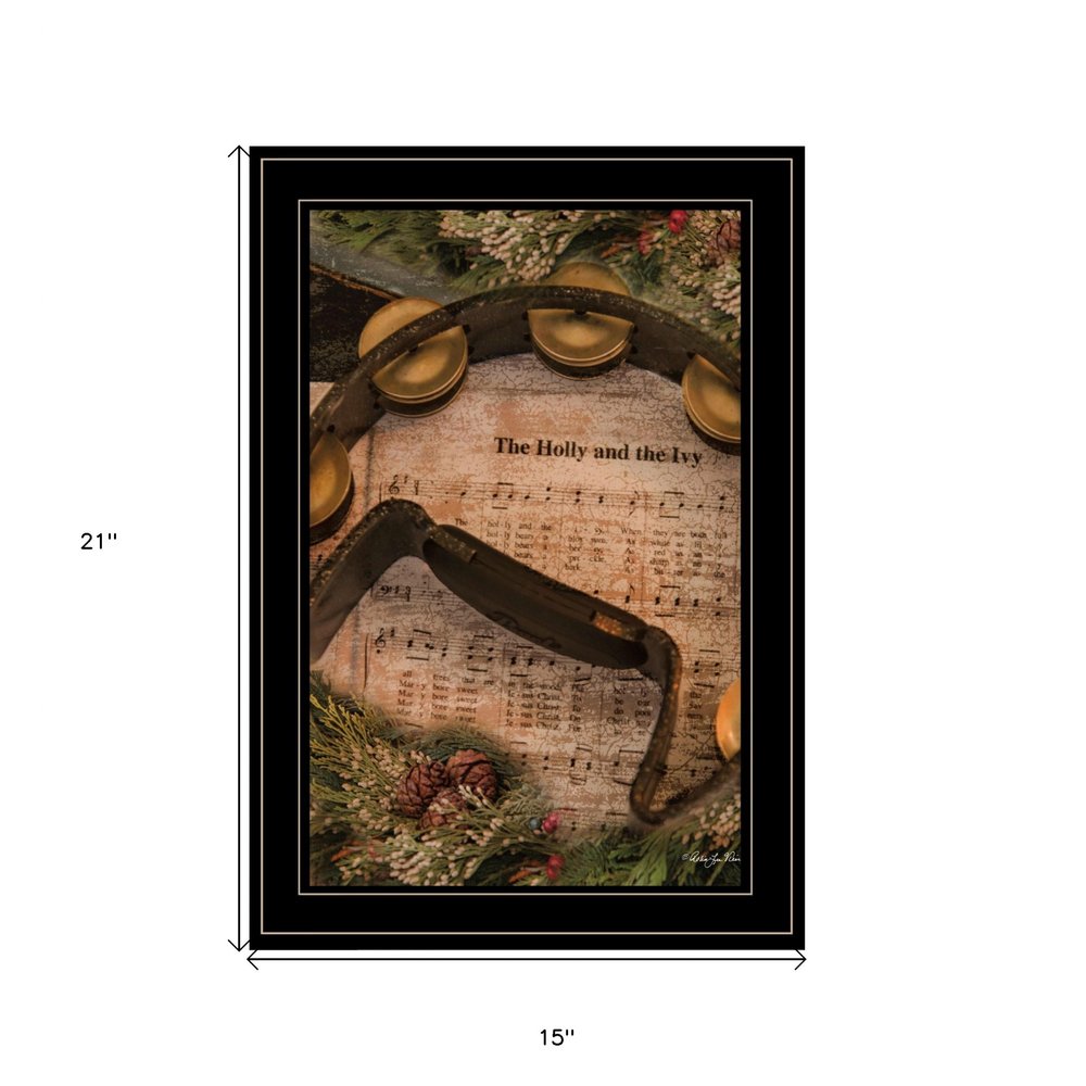 Holly and Ivy 2 Black Framed Print Wall Art HomeRoots