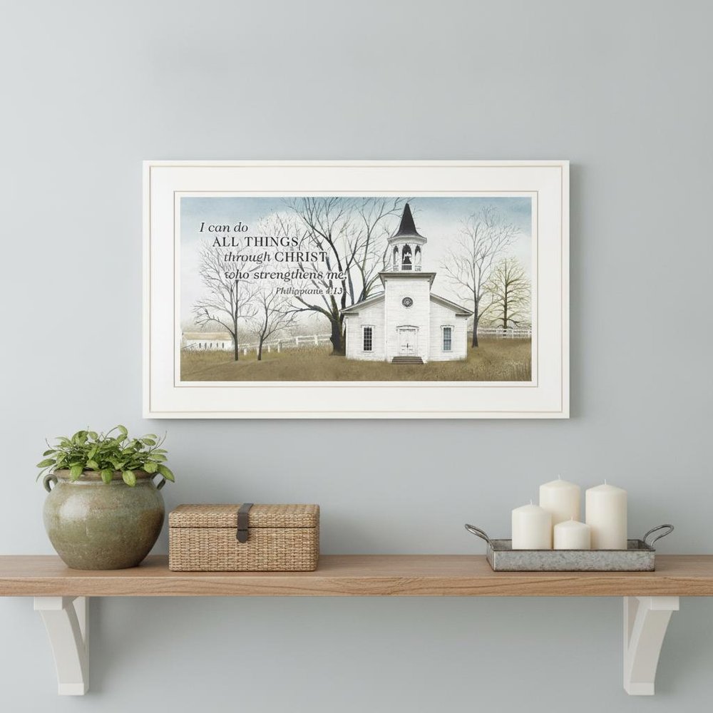 Amazing Grace 4 White Framed Print Wall Art HomeRoots