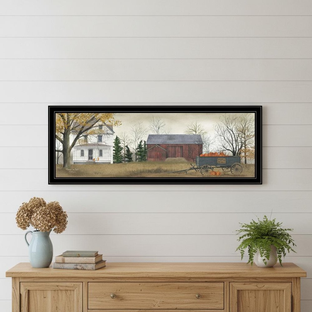 Pumpkins for Sale 6 Black Framed Print Wall Art HomeRoots