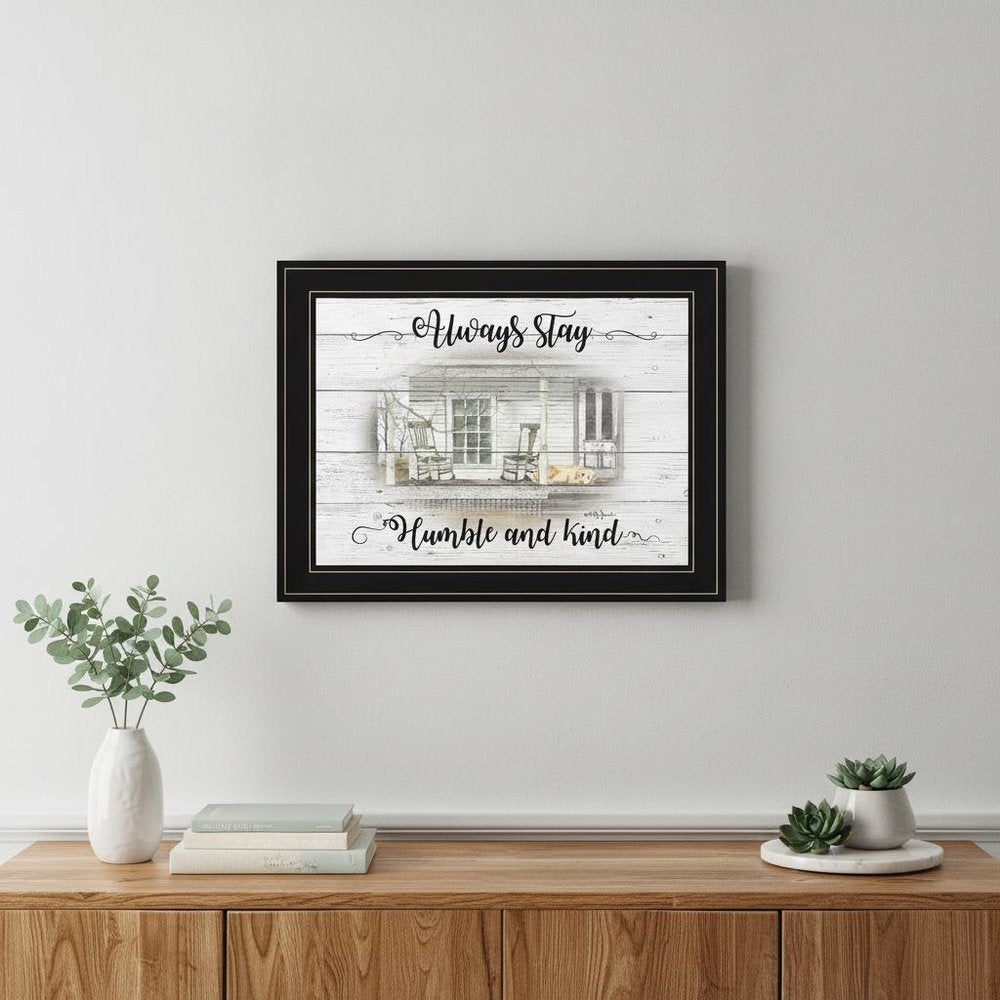 Humble and Kind 2 Black Framed Print Wall Art HomeRoots