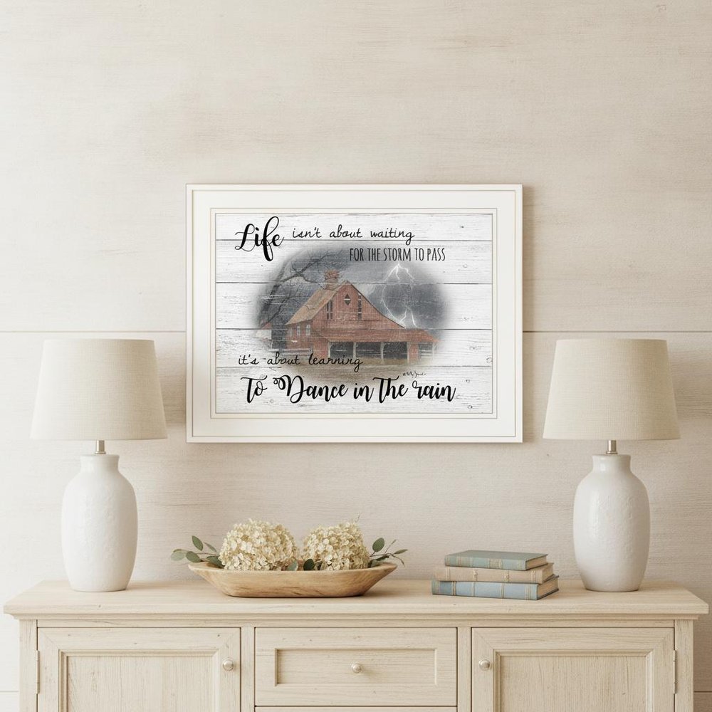Storm Dance White Framed Print Wall Art HomeRoots