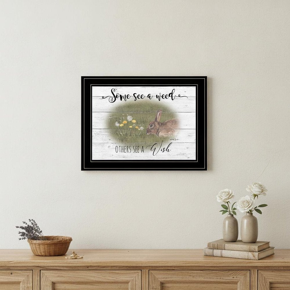 Some See A Weed 2 Black Framed Print Wall Art HomeRoots