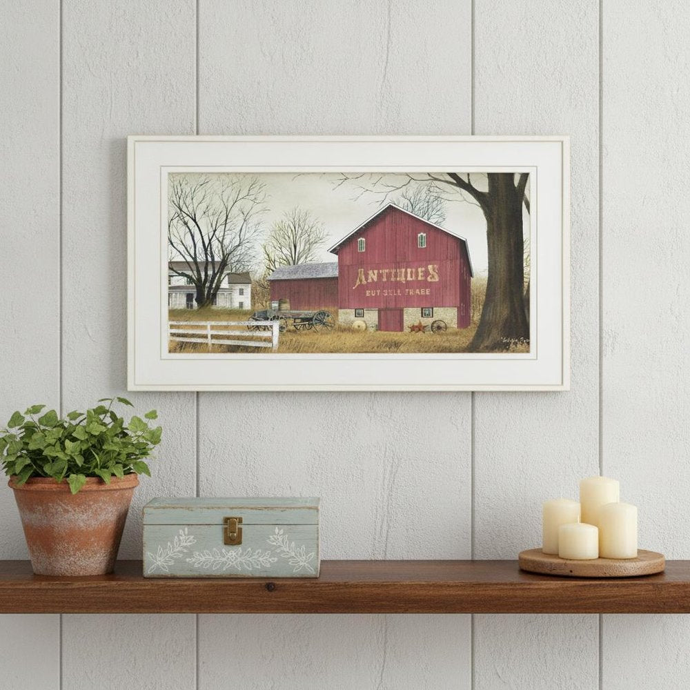 Antique Barn 5 White Framed Print Wall Art HomeRoots