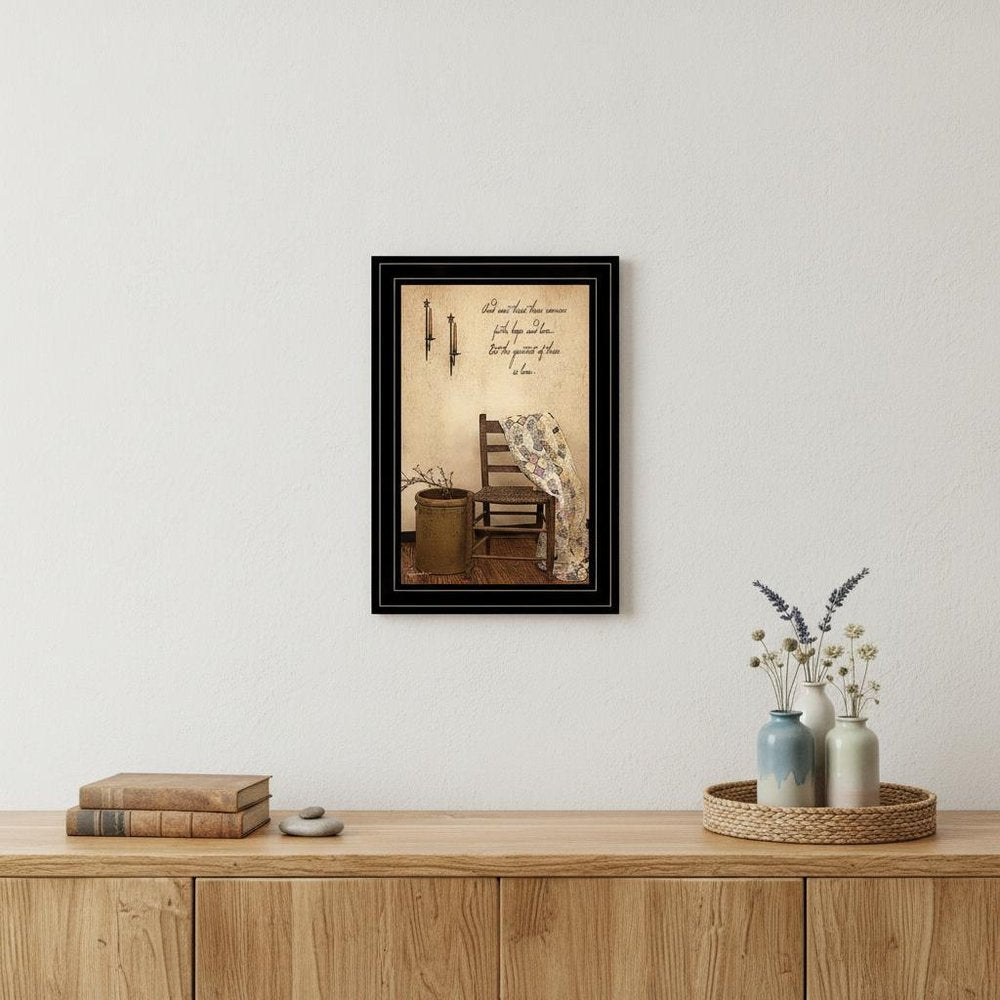 These Three Remain 3 Black Framed Print Wall Art HomeRoots