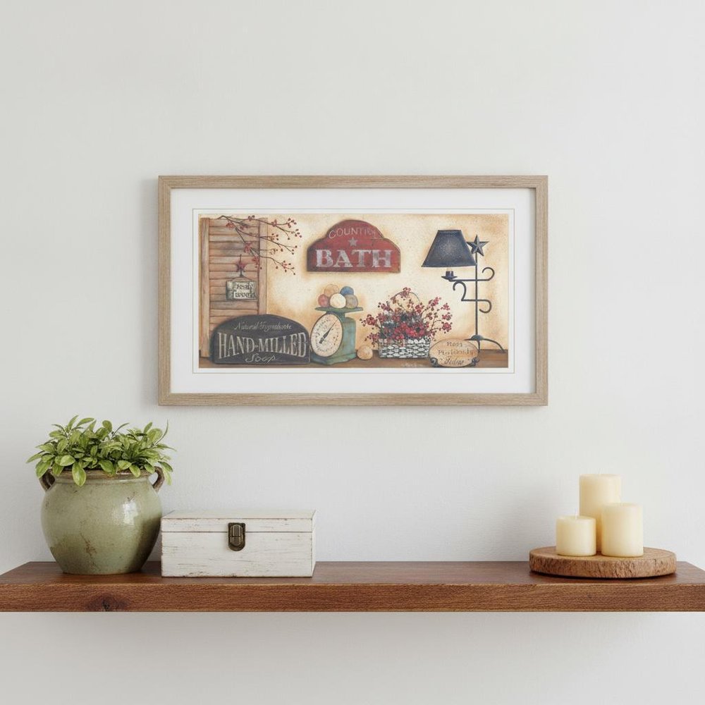 Country Bath 8 White Framed Print Bathroom Wall Art HomeRoots