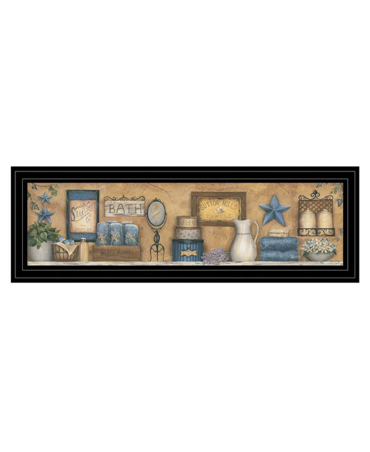 Starlight Bath 3 Black Framed Print Bathroom Wall Art