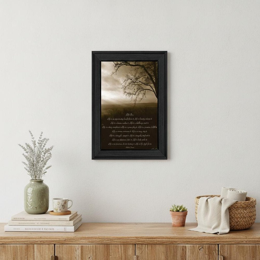 Life is 3 Black Framed Print Wall Art HomeRoots