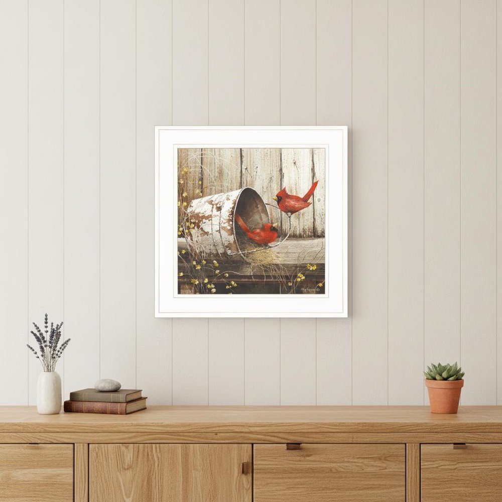 Playing Around 15x15 White Framed Print Wall Art HomeRoots