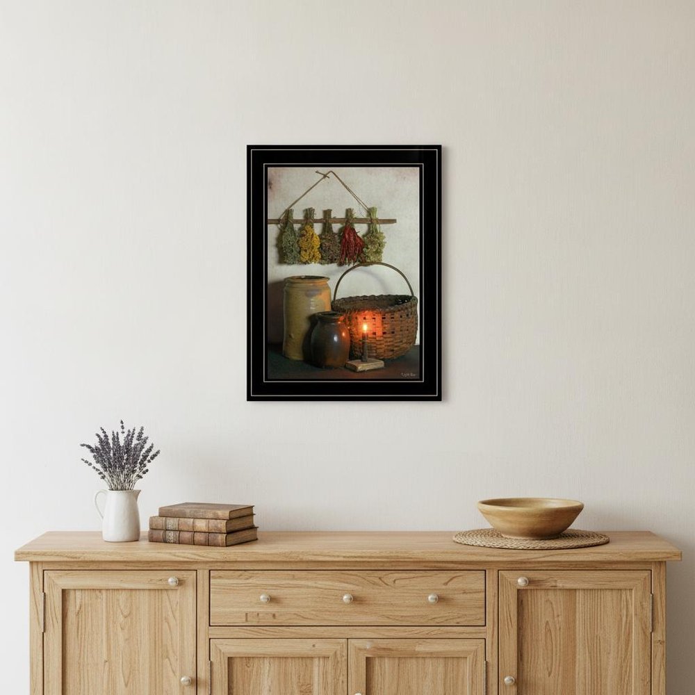 Dried Flower 1 Black Framed Print Wall Art HomeRoots