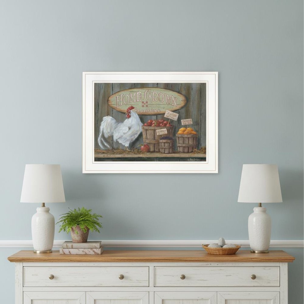 Home Grown 2 White Framed Print Wall Art HomeRoots