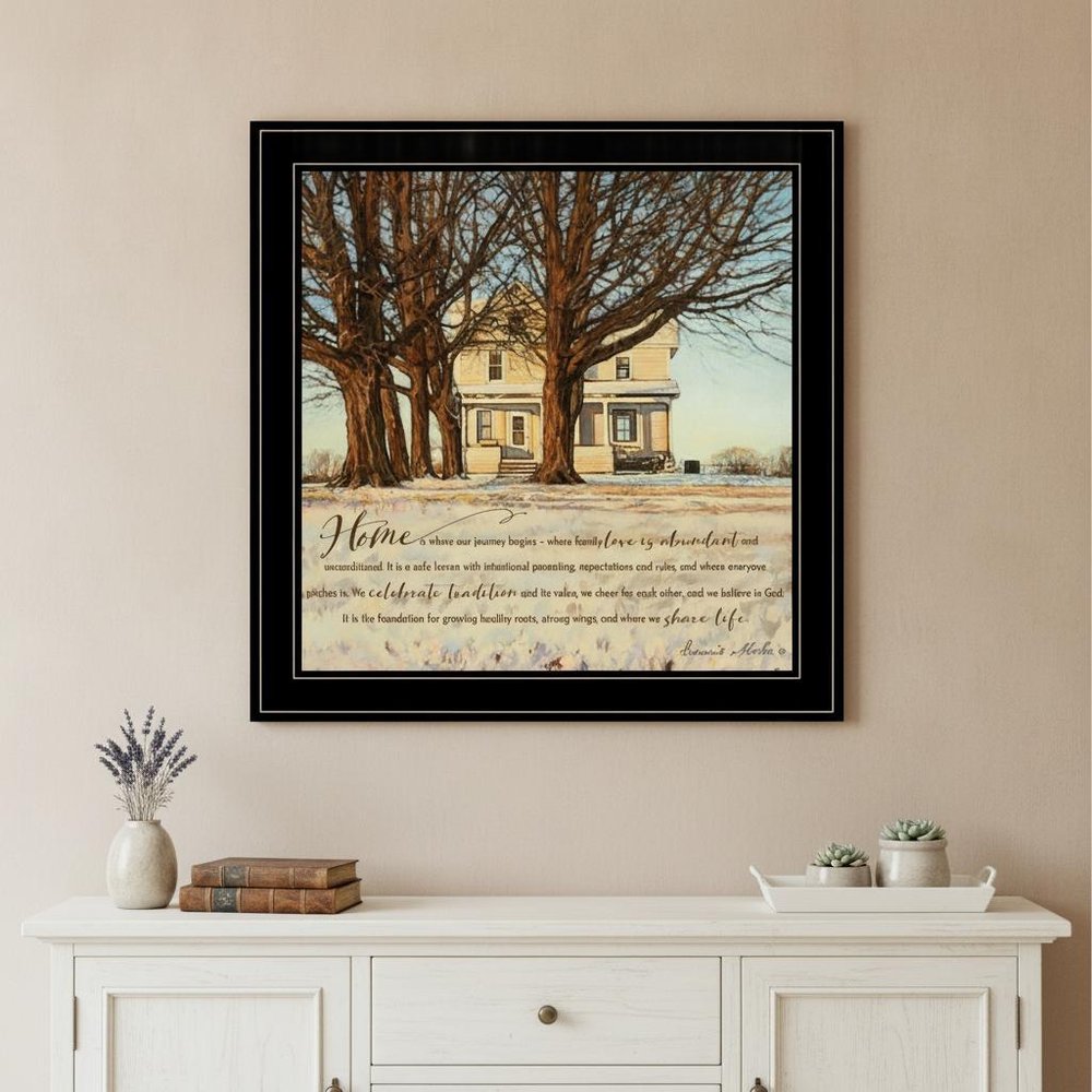 Home 2 Black Framed Print Wall Art HomeRoots
