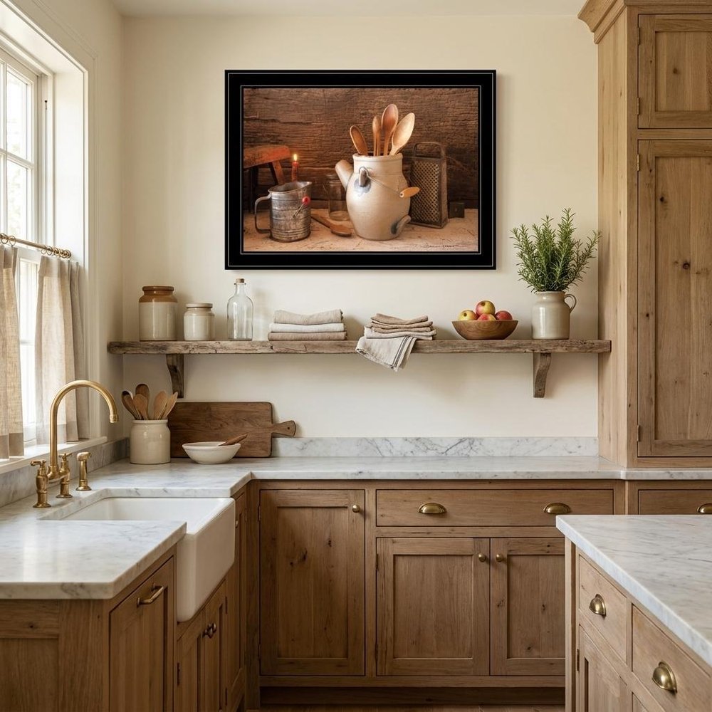 Grandmas Kitchen Tools 3 Black Framed Print Kitchen Wall Art HomeRoots