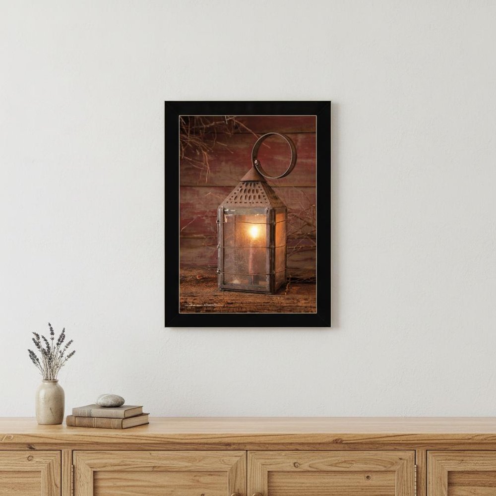 Innkeepers Lantern 2 Black Framed Print Wall Art HomeRoots