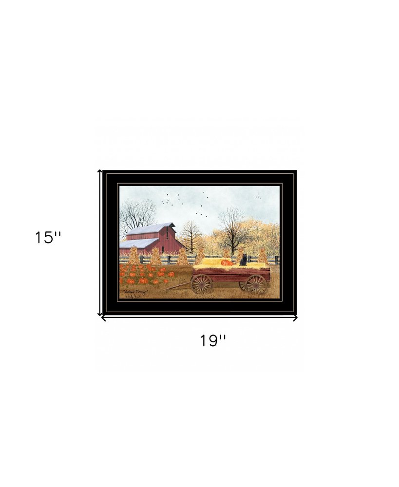 Autumn Blessings 2 Black Framed Print Wall Art HomeRoots