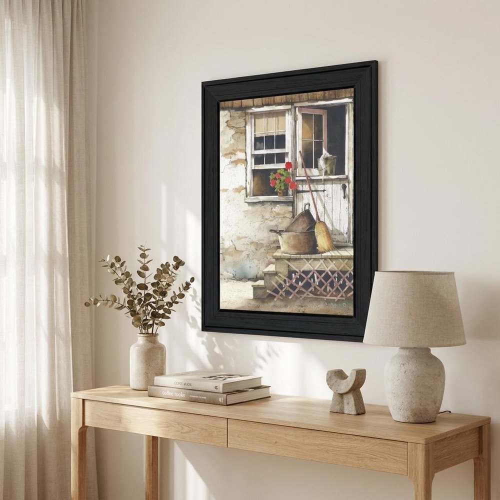 Cleaning Day Black Framed Print Bathroom Wall Art HomeRoots
