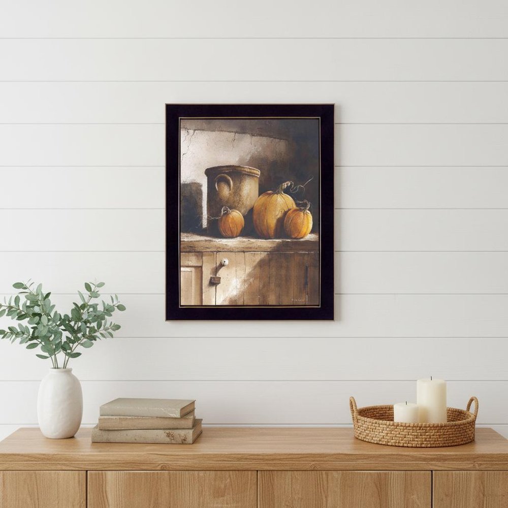 Crocks and Pumpkins 2 Black Framed Print Wall Art HomeRoots