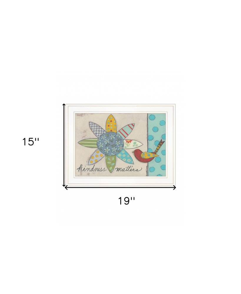 Kindness Matters 1 White Framed Print Wall Art HomeRoots