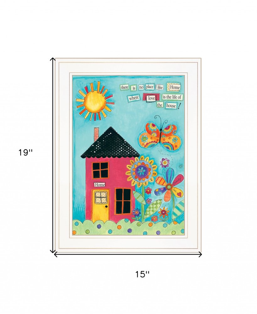 No Place Like Home 1 White Framed Print Wall Art HomeRoots