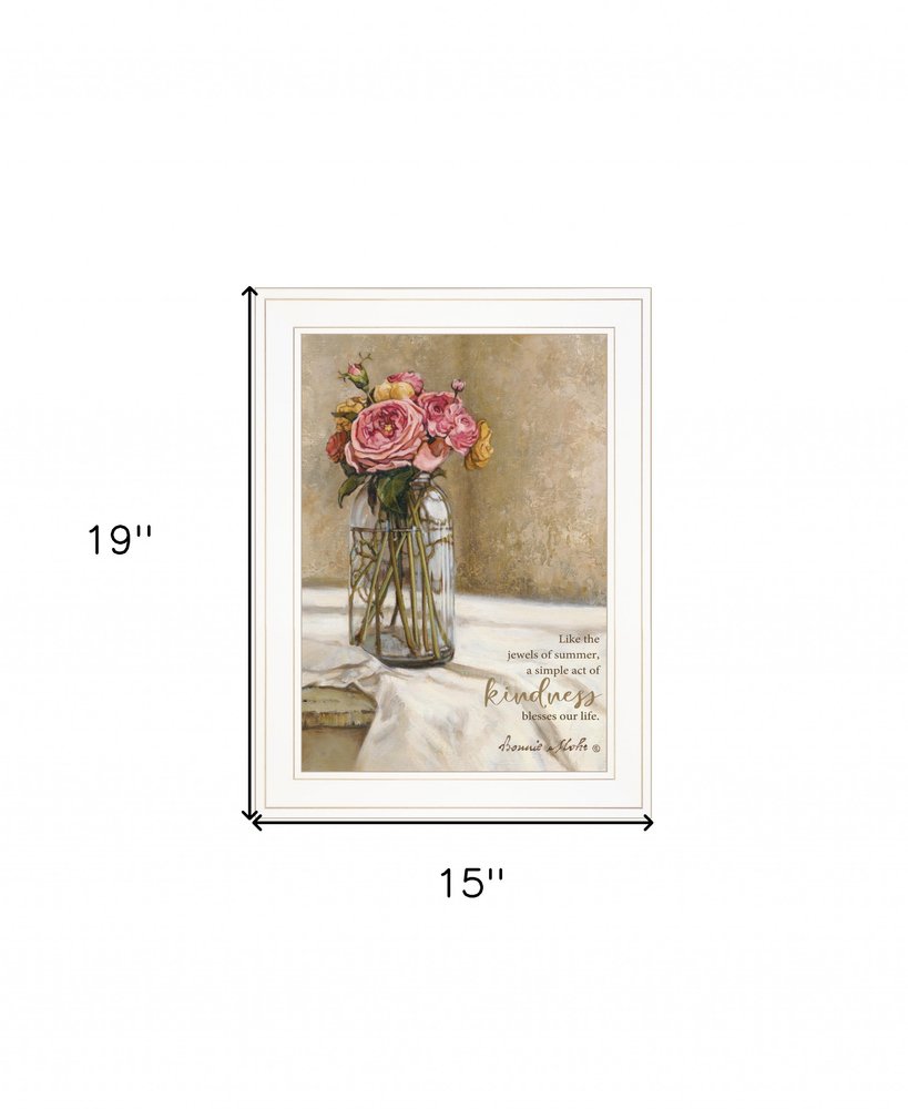 Jewels of Summer 1 White Framed Print Wall Art HomeRoots