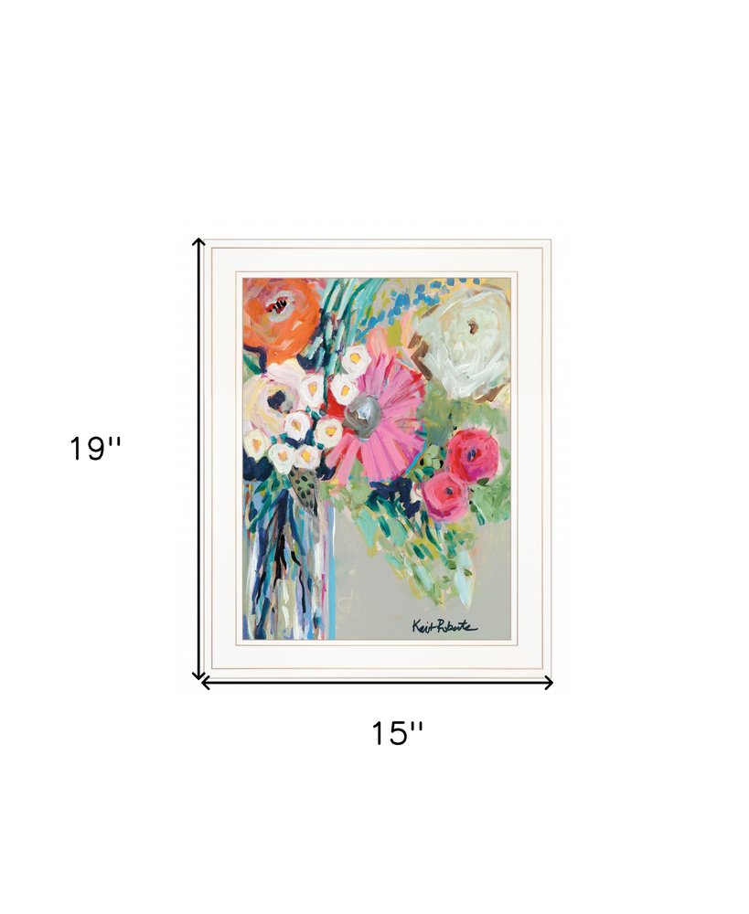 From Mrs Hazels Garden 1 White Framed Print Wall Art HomeRoots