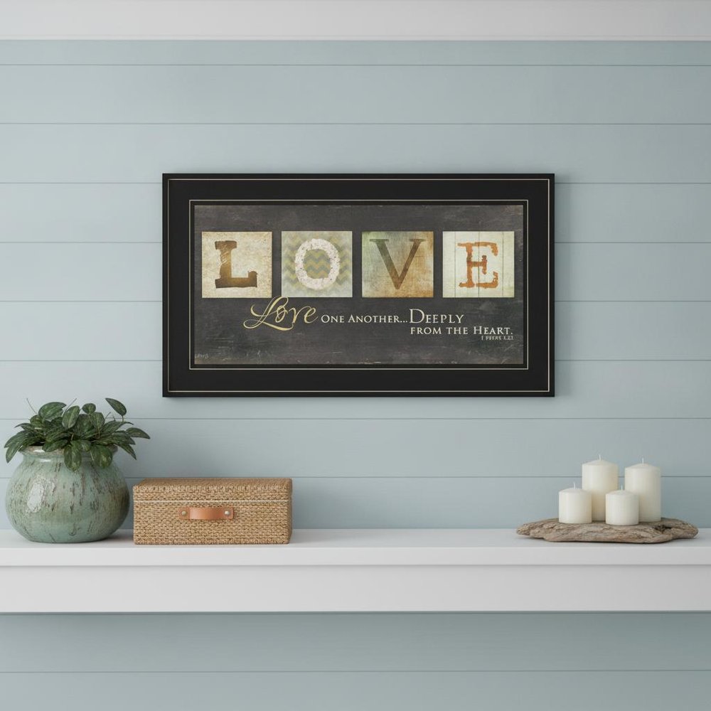 Love One Another 3 Black Framed Print Wall Art HomeRoots