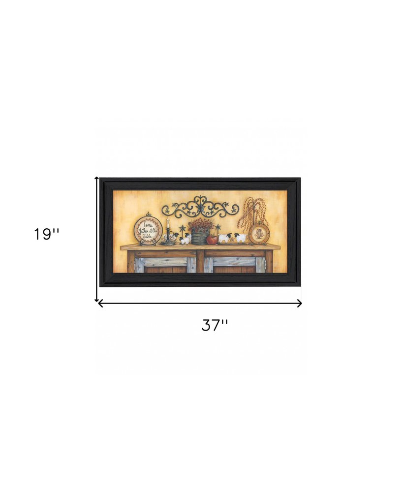 Come Gather at Our Table 3 White Framed Print Wall Art HomeRoots