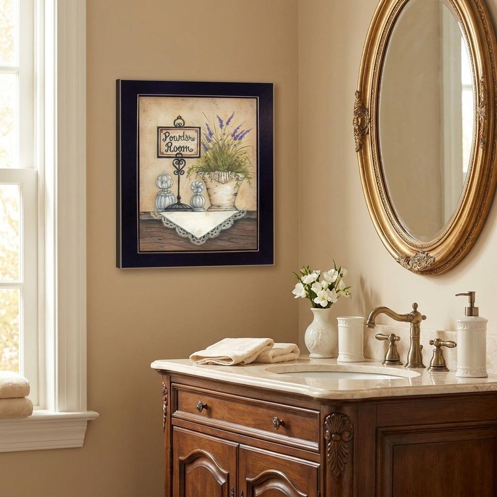 Powder Room 4 Black Framed Print Wall Art HomeRoots