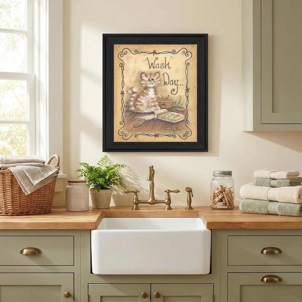 Wash Day 2 Black Framed Print Laundry Wall Art HomeRoots