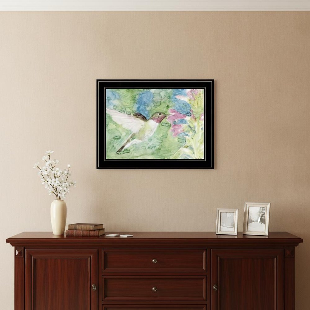 Hummingbird 1 Black Framed Print Wall Art HomeRoots