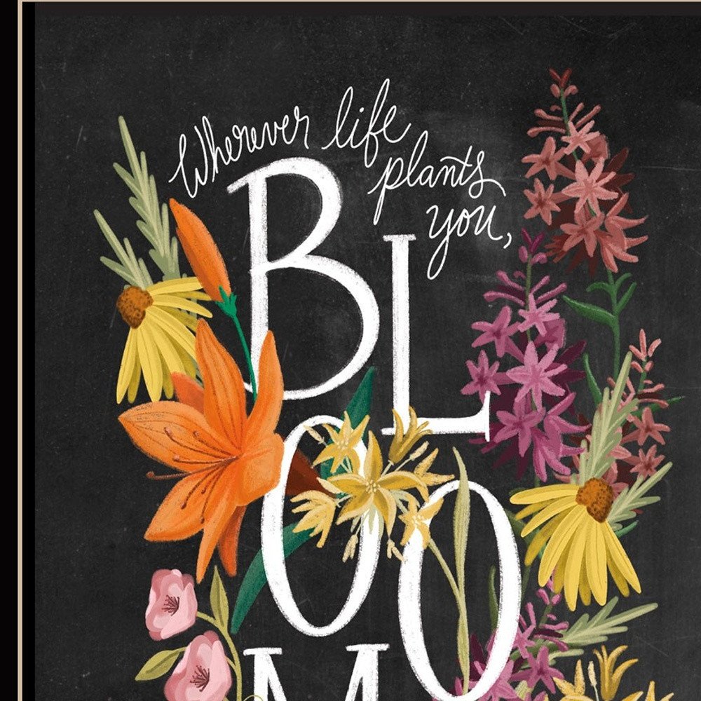 Set Of Two Love Grows Here Black Framed Print Wall Art HomeRoots