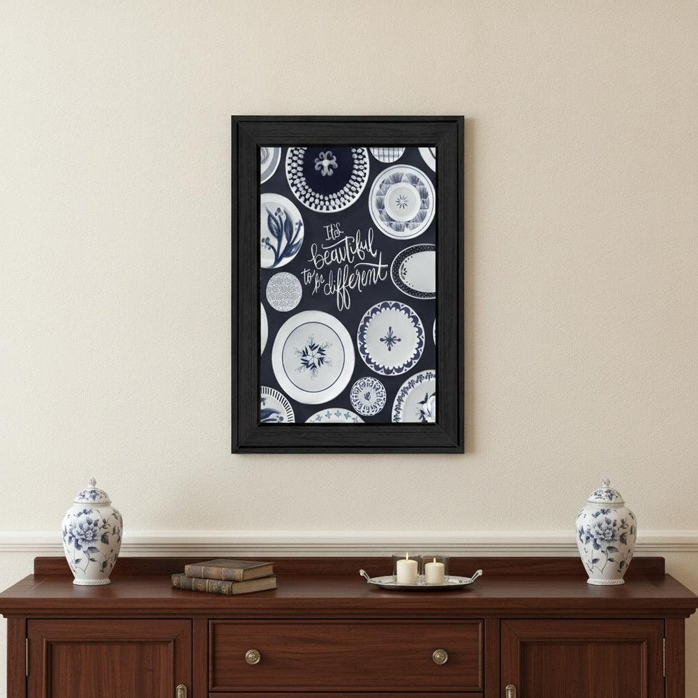 Its Beautiful to Be Different 2 Black Framed Print Wall Art HomeRoots