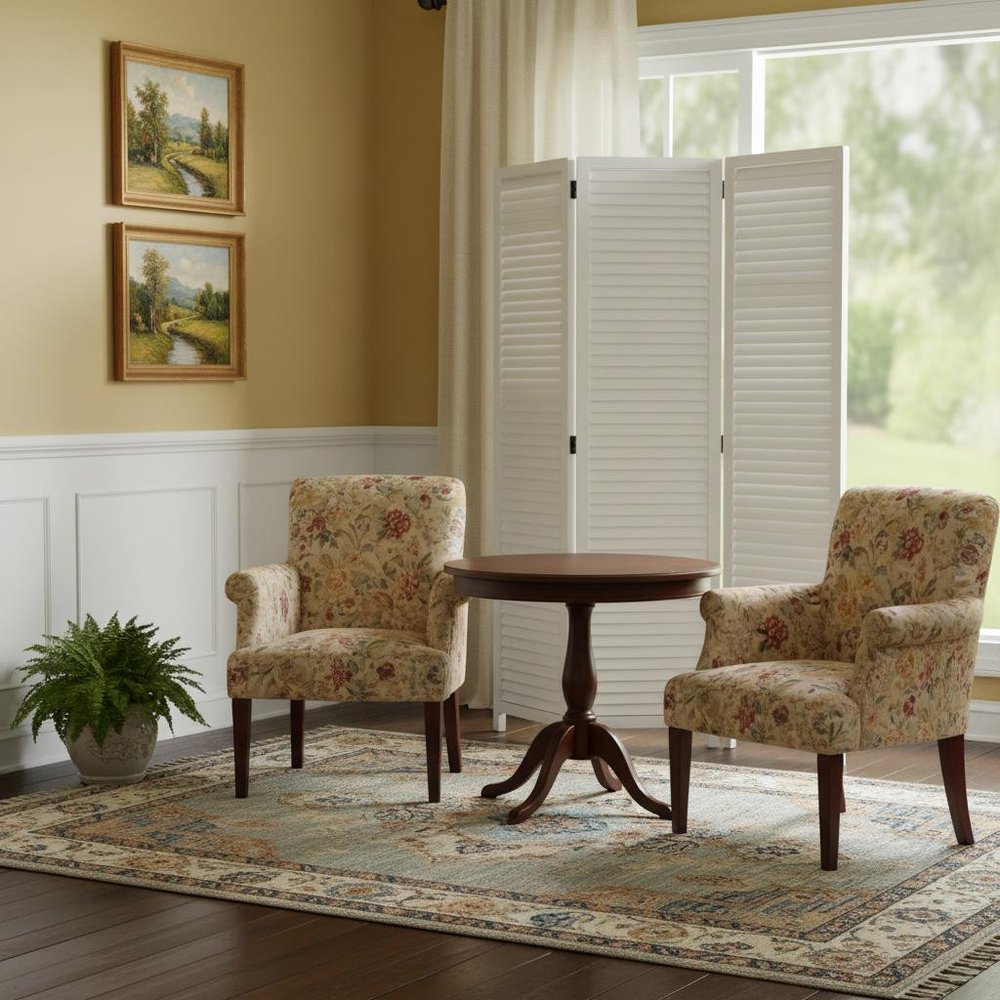 67" White Solid Wood Folding Three Panel Screen Room Divider HomeRoots