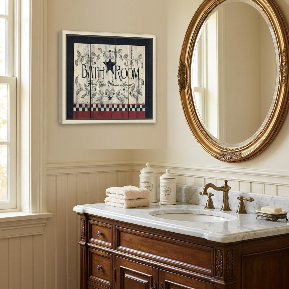 Bathroom 7 White Framed Print Bathroom Wall Art HomeRoots