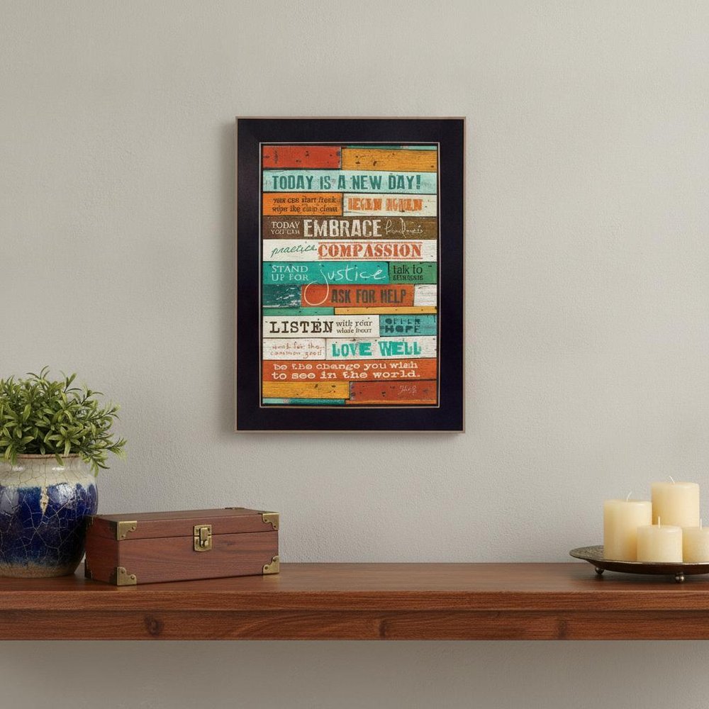 A New Day 1 Black Framed Print Wall Art HomeRoots