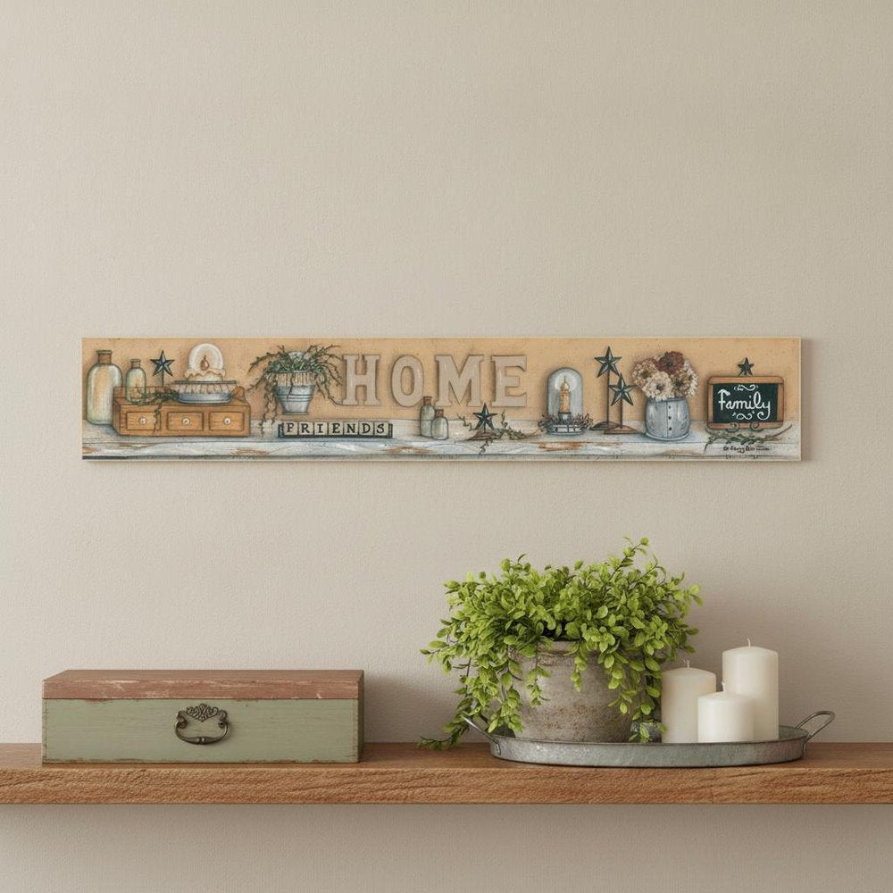 Where Family and Friends Gather White Framed Print Wall Art HomeRoots