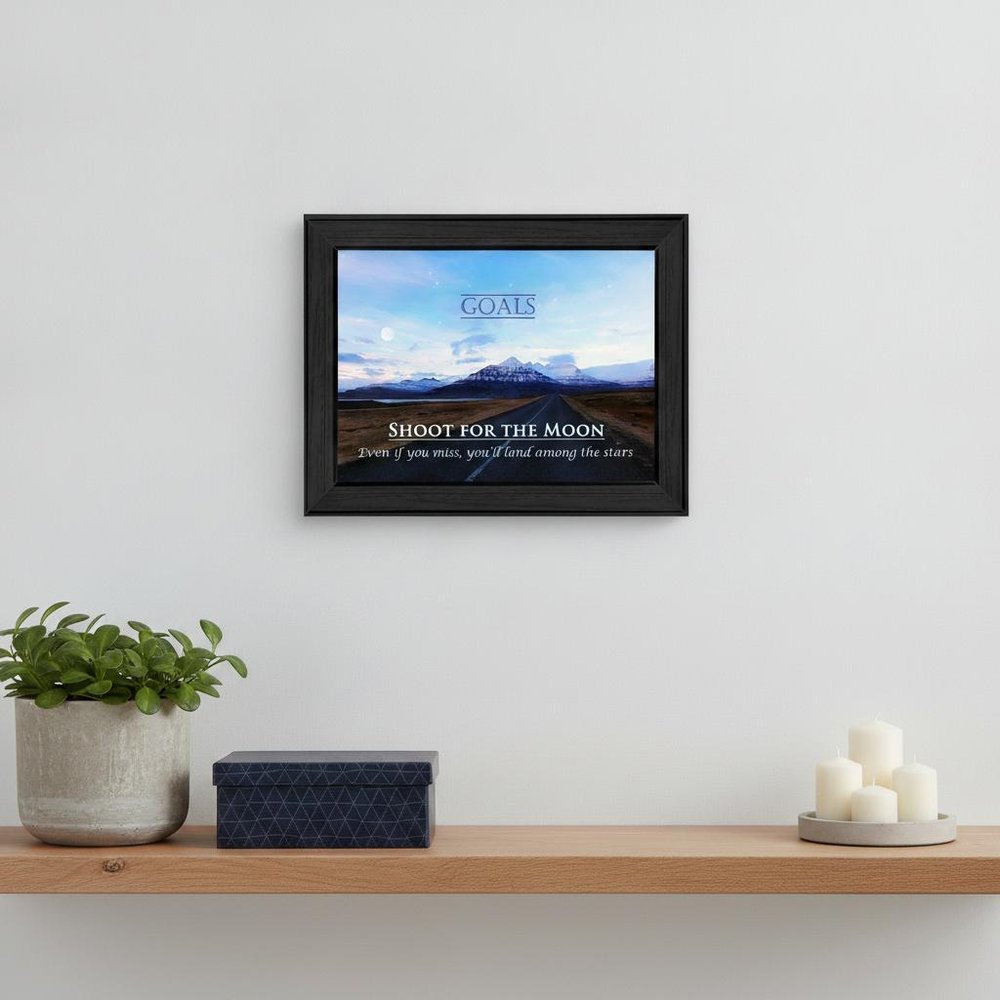 Goals 1 Black Framed Print Wall Art HomeRoots