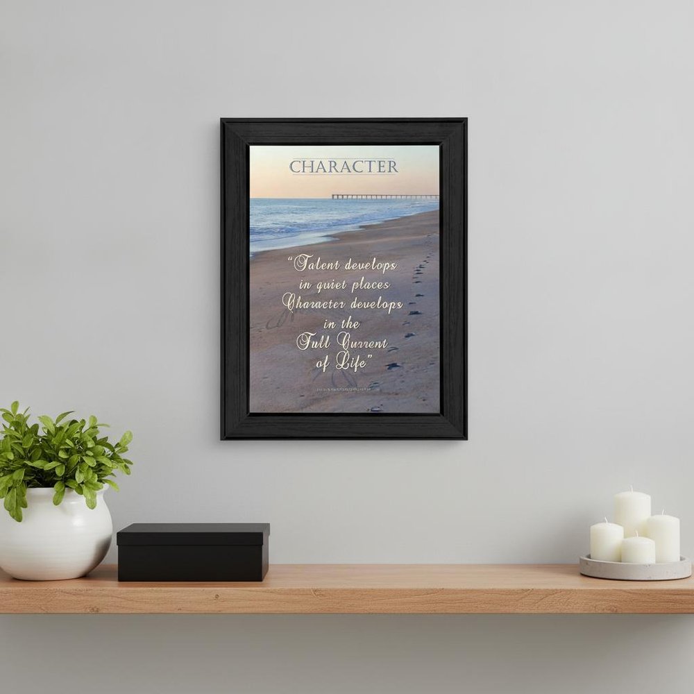 Character 1 Black Framed Print Wall Art HomeRoots