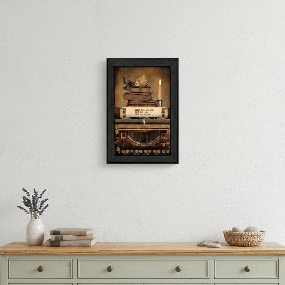 Learn from Yesterday Black Framed Print Wall Art HomeRoots