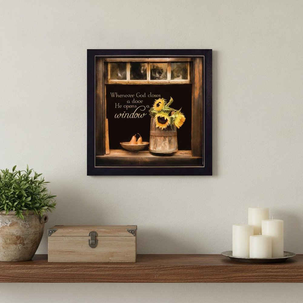 God Opens Windows Black Framed Print Wall Art HomeRoots