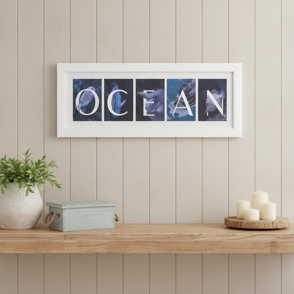Ocean 2 White Framed Print Wall Art HomeRoots