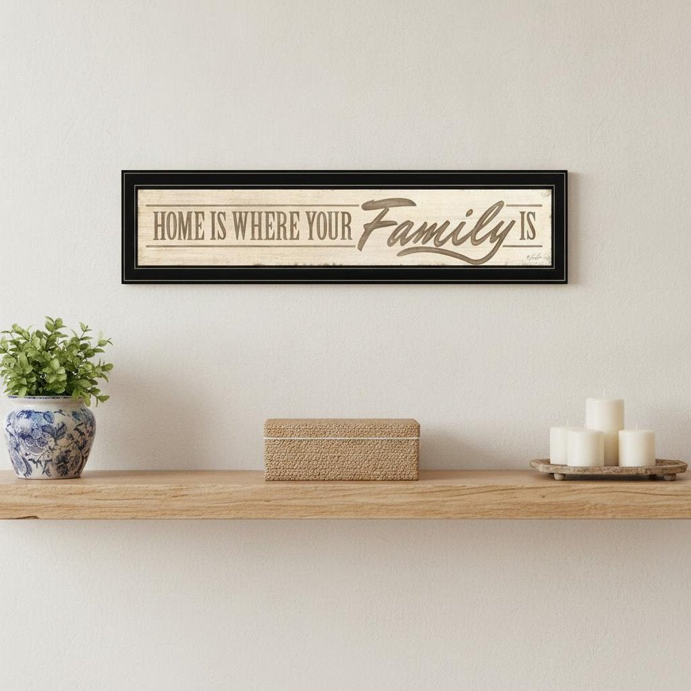 Home Is? 5 Black Framed Print Wall Art HomeRoots