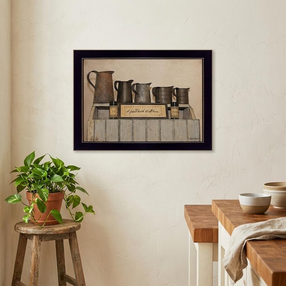 A Friend Loveth at All Time 1 Black Framed Print Wall Art HomeRoots