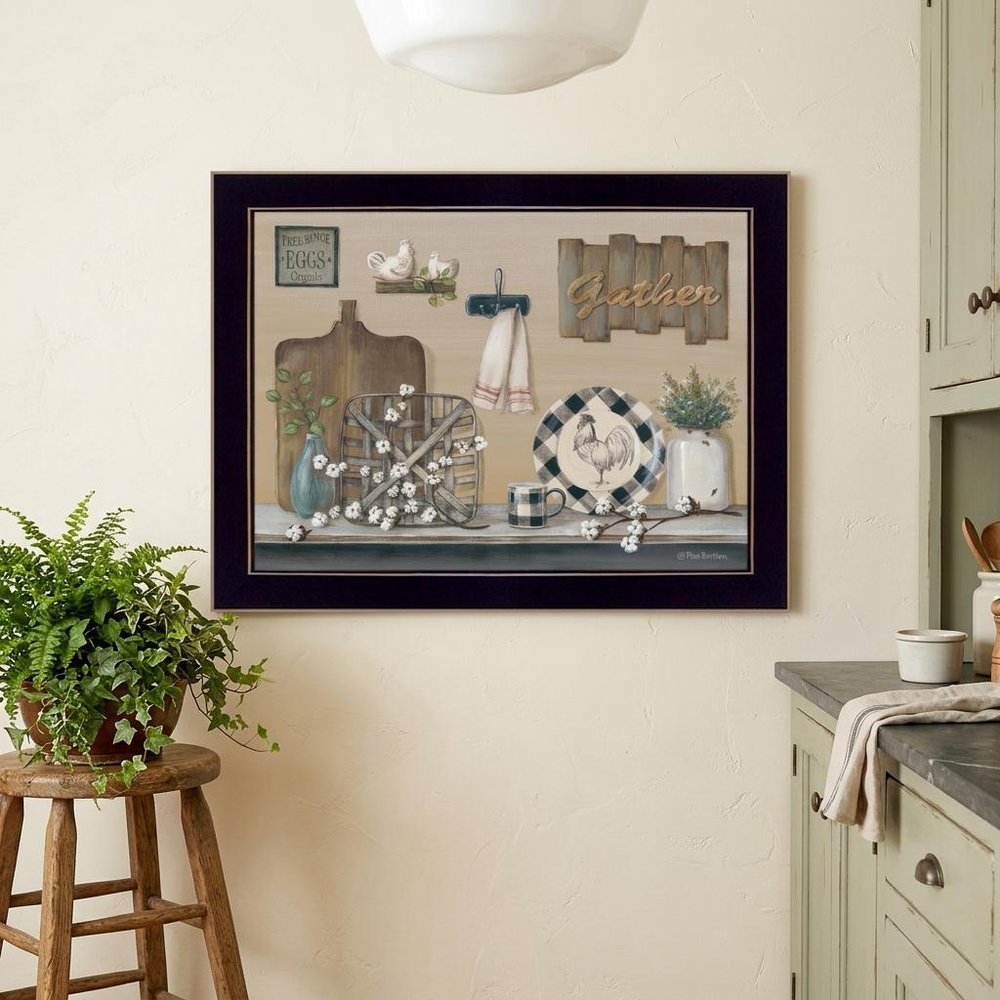 Farmhouse Kitchen Black Framed Print Kitchen Wall Art HomeRoots