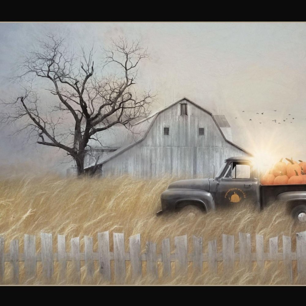 Fall Pumpkin Harvest Black Framed Print Wall Art HomeRoots